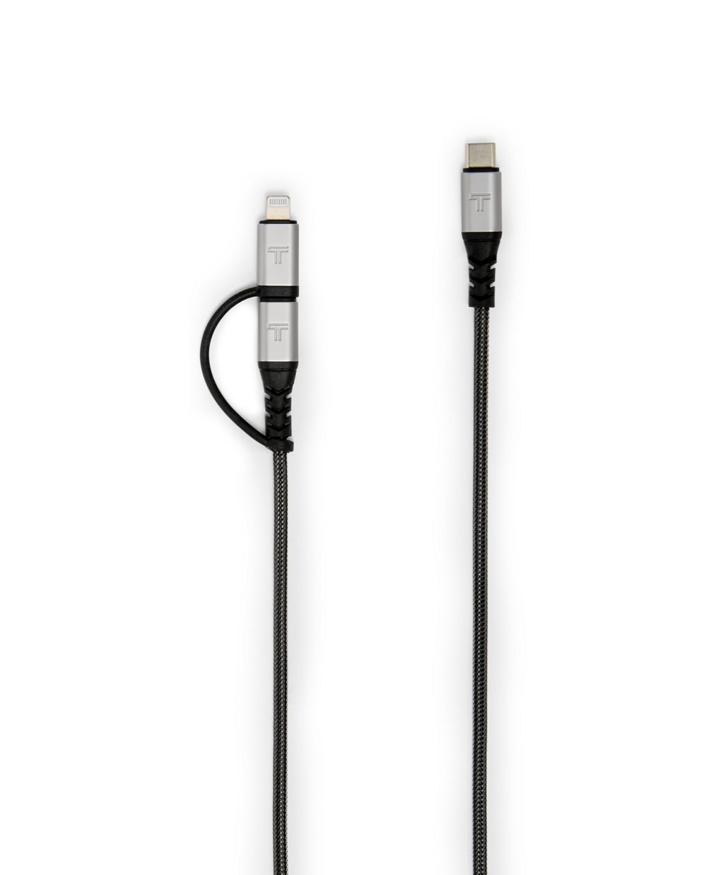 2-in-1 USB-C Cable with USB-C and Lightning Connector 2 2-in-1 USB-C Cable with USB-C and Lightning Connector